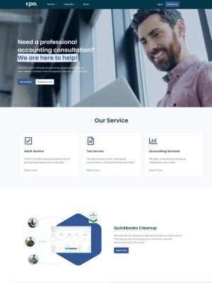 CPA website template