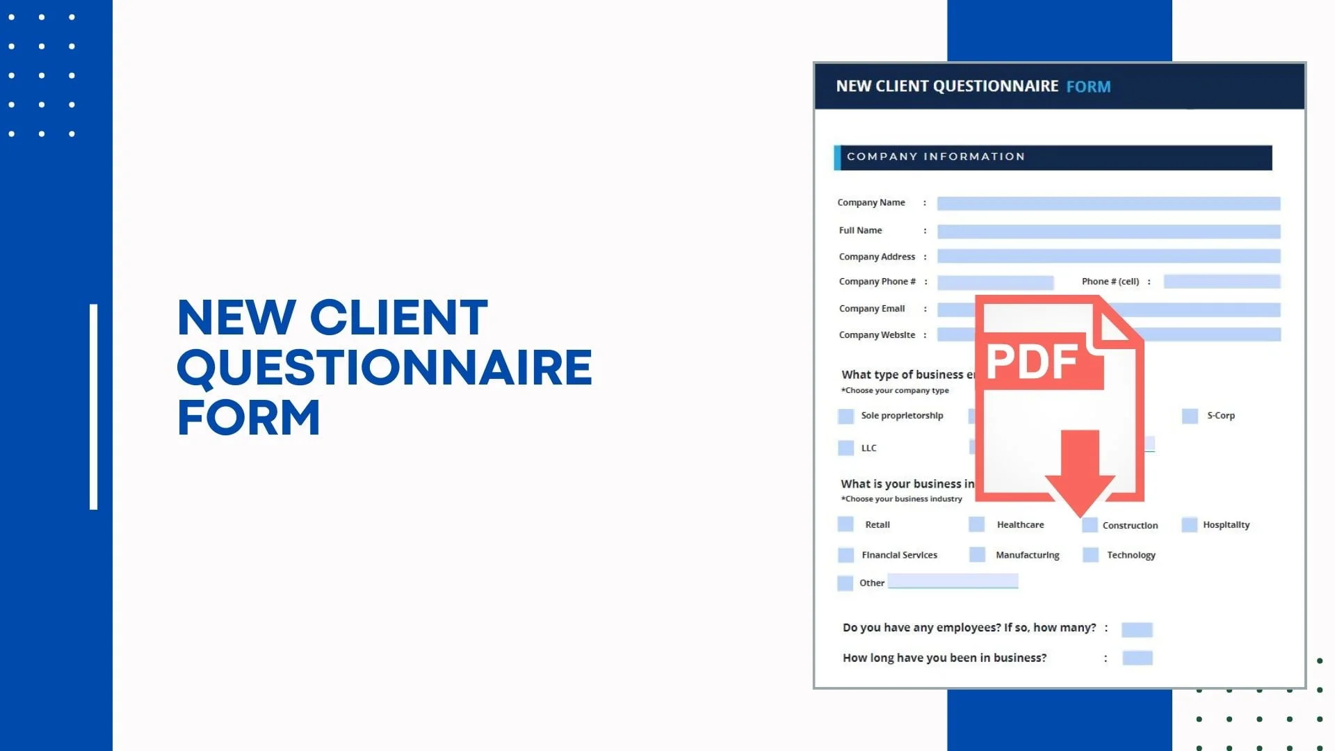 Client Onboarding with New Questionnaires