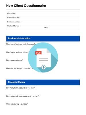 new client questionnaire for accounting/bookkeeping services