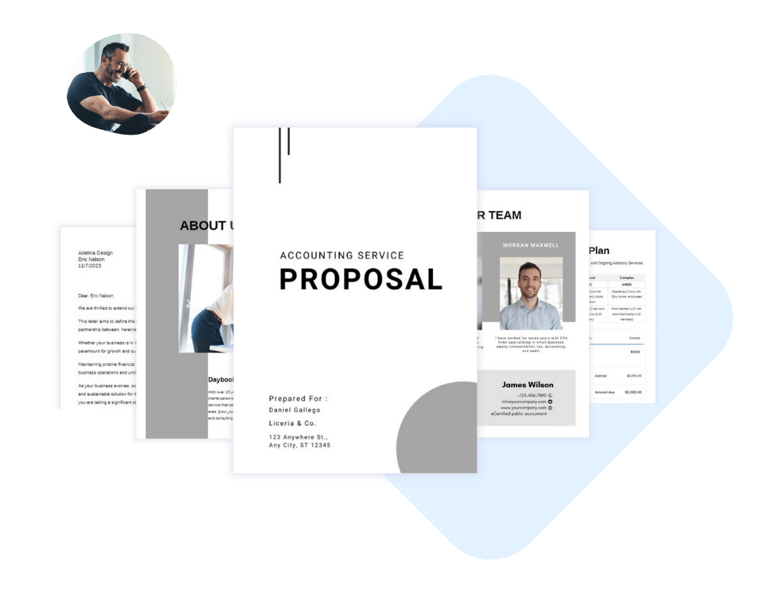 Accounting proposal templates - Accounting service