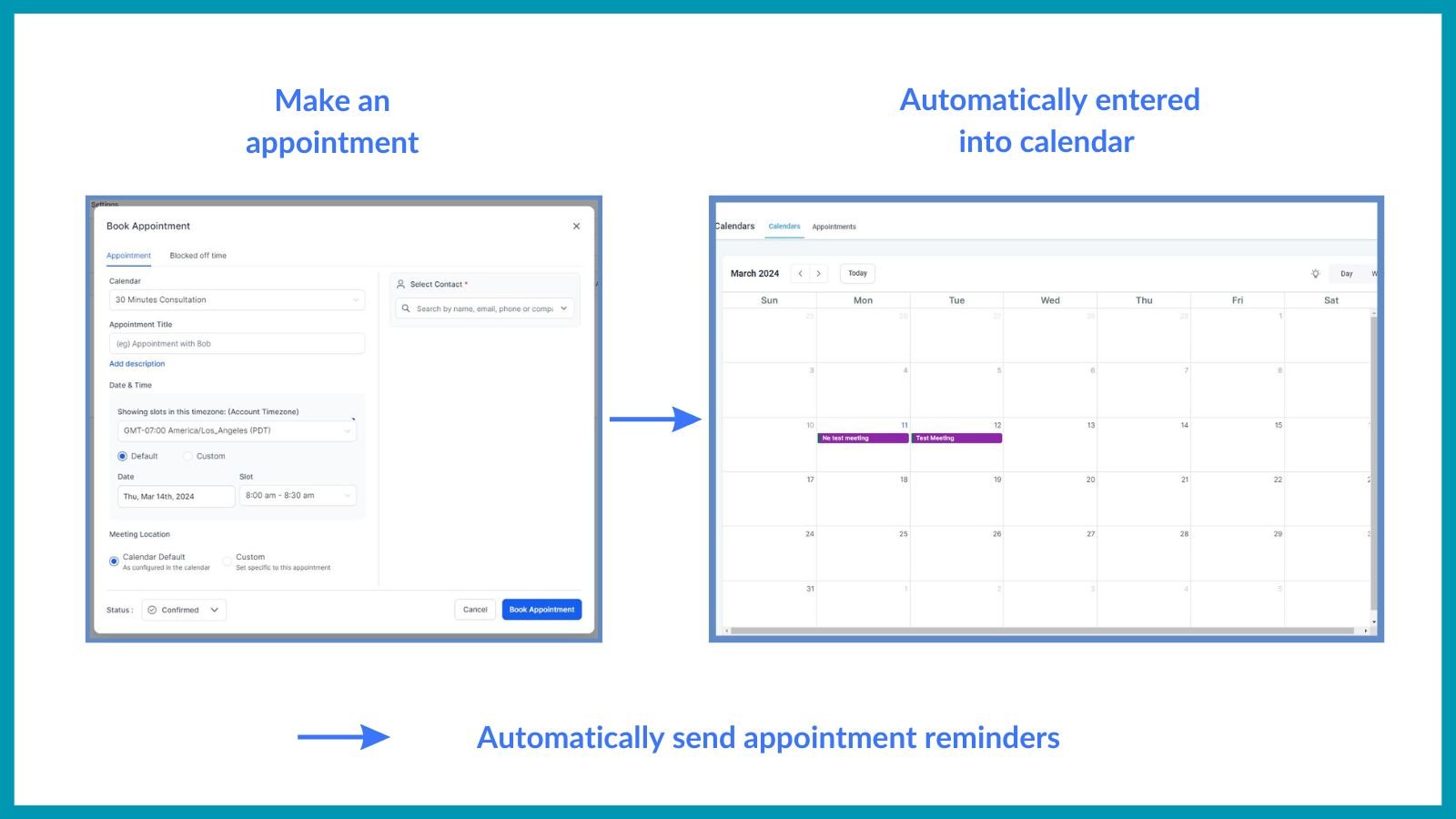 Automate the scheduling process for meetings.