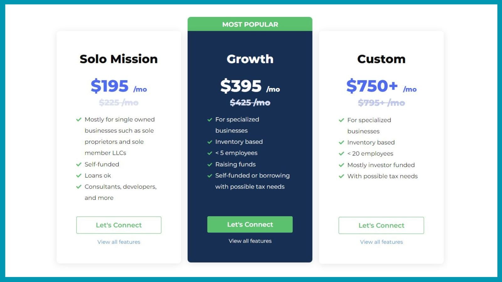 cpa website service plan