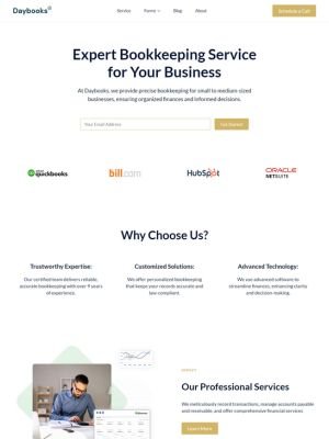 accounting service website template-bookkeeping