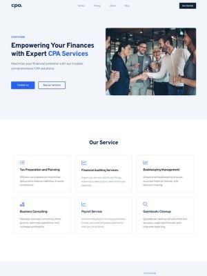 CPA website template