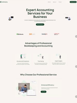 accounting service website template-HL