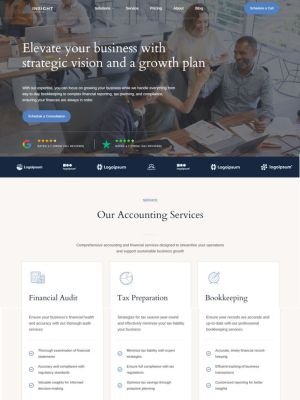 accounting website Template