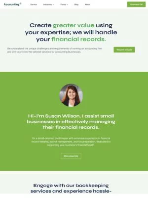 accounting service website template