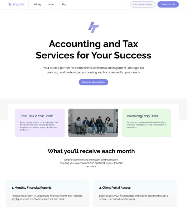 website accounting firm